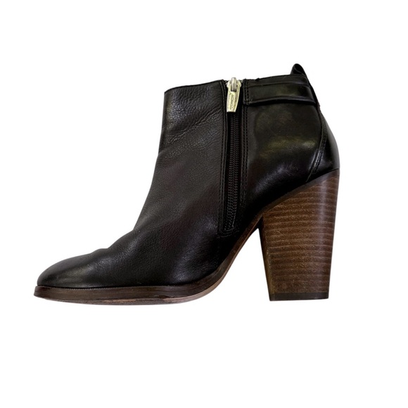 Coach Leather Hewes Bootie Ankle Boot Black Size 6 - Picture 6 of 16